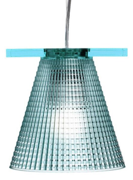 Lampa Wisząca Kartell, Light-Air, niebieski, salon, tworzywo sztuczne, design