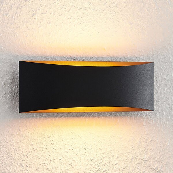 Lampa Ścienna Arcchio, Jelle, czarny, salon, metal, nowoczesny