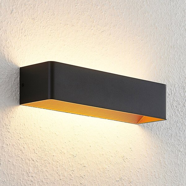 Lampa Ścienna Arcchio, Karam, ściemnialny, czarny, salon, aluminium, nowoczesny