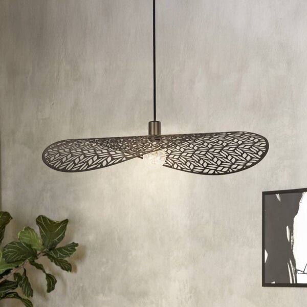 EGLO Lampa wisząca SWABY, możliwość ściemniania, brązowy / mosiężny, salon / jadalnia, metal
