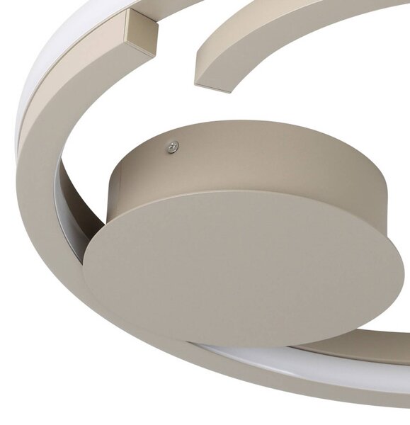 EGLO Lampa sufitowa MEZZOMONTE, możliwość ściemniania, kremowy / amber, salon / jadalnia, metal