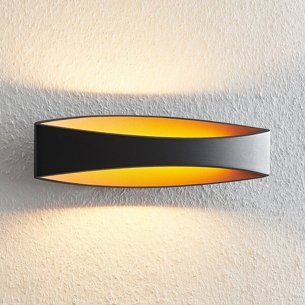 Lampa Ścienna Arcchio, Jelle, czarny, salon, metal, nowoczesny