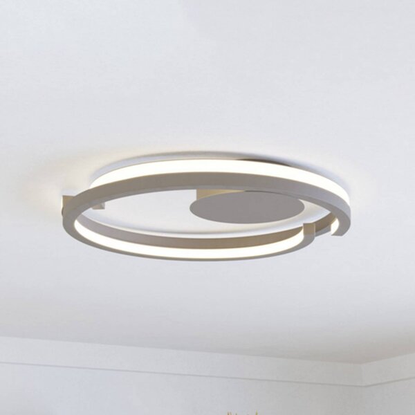 EGLO Lampa sufitowa MEZZOMONTE, możliwość ściemniania, kremowy / amber, salon / jadalnia, metal