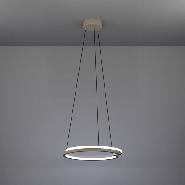 EGLO Lampa wisząca MEZZOMONTE, możliwość ściemniania, kremowy / amber, salon / jadalnia, metal