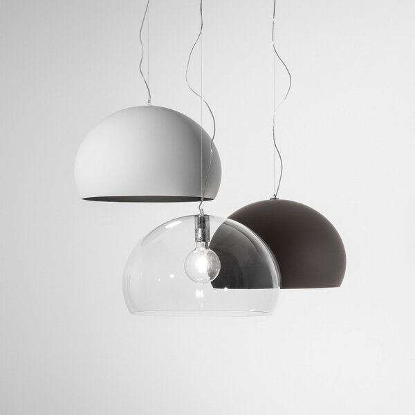 Lampa Wisząca Kartell, FL/Y, ściemnialny, brąz rdzawy, salon, tworzywo sztuczne, design