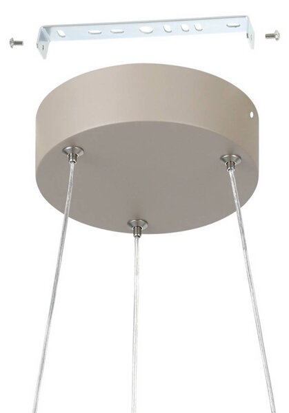 EGLO Lampa wisząca MEZZOMONTE, możliwość ściemniania, kremowy / amber, salon / jadalnia, metal