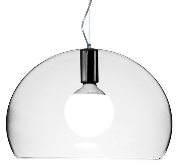 Lampa Wisząca Kartell, Small FL/Y, transparentny, salon, tworzywo sztuczne, design