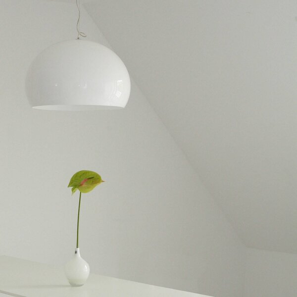 Lampa Wisząca Kartell, Small FL/Y, biały, salon, tworzywo sztuczne, design