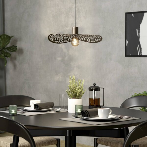 EGLO Lampa wisząca SWABY, możliwość ściemniania, brązowy / mosiężny, salon / jadalnia, metal