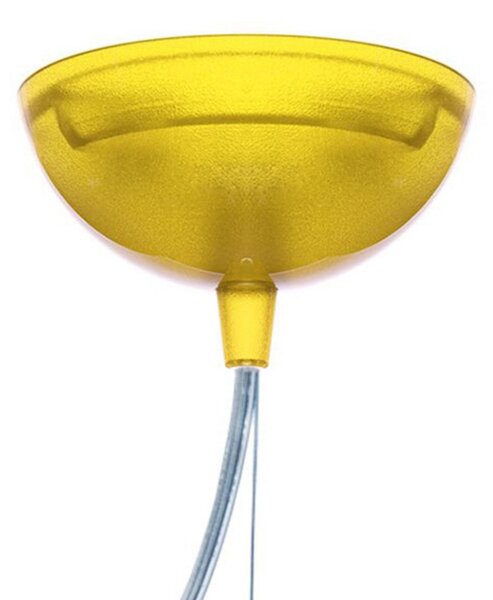 Lampa Wisząca Kartell, Small FL/Y, żółty, salon, tworzywo sztuczne, design