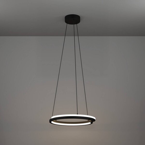 EGLO Lampa wisząca MEZZOMONTE, możliwość ściemniania, czarny, salon / jadalnia, metal