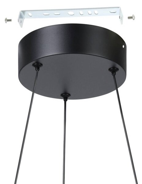 EGLO Lampa wisząca MEZZOMONTE, możliwość ściemniania, czarny, salon / jadalnia, metal