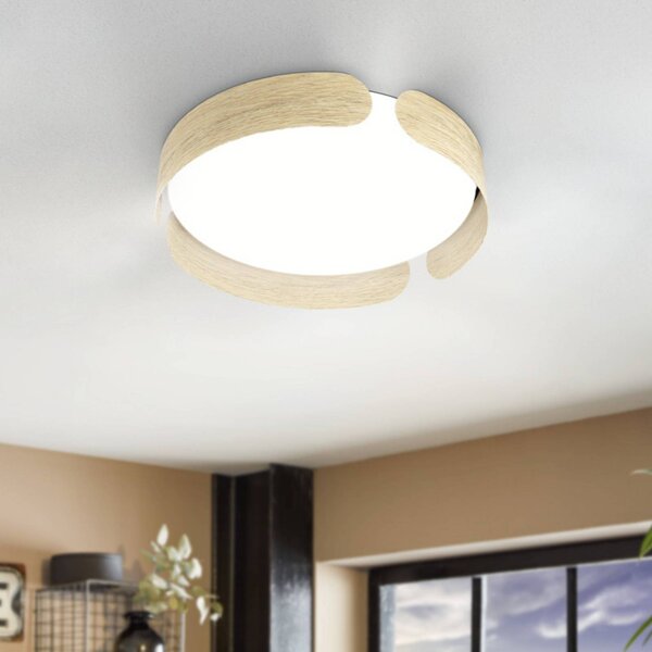 EGLO Lampa sufitowa VALCASOTTO, jasne drewno, salon / jadalnia, metal