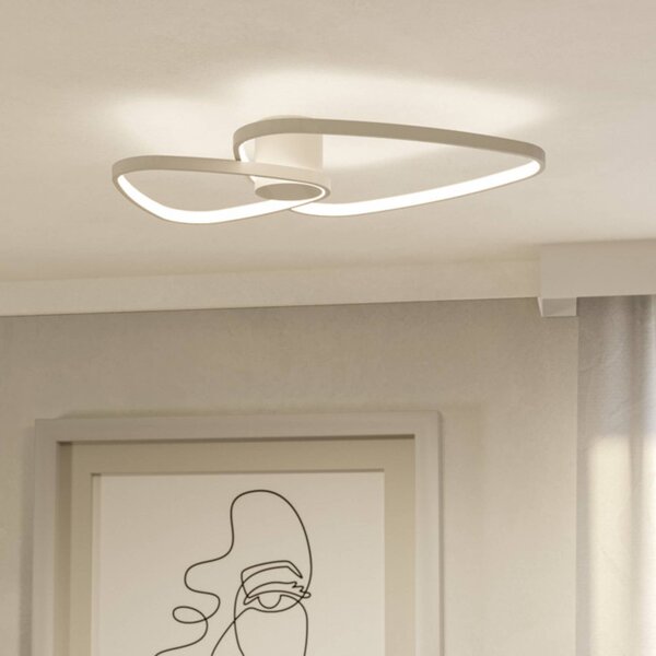 EGLO Lampa sufitowa LEPORANO, kremowy / amber, salon / jadalnia, metal