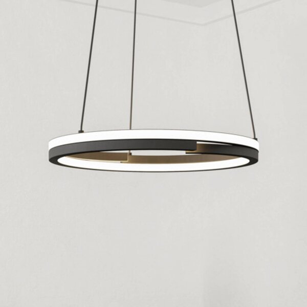 EGLO Lampa wisząca MEZZOMONTE, możliwość ściemniania, czarny, salon / jadalnia, metal
