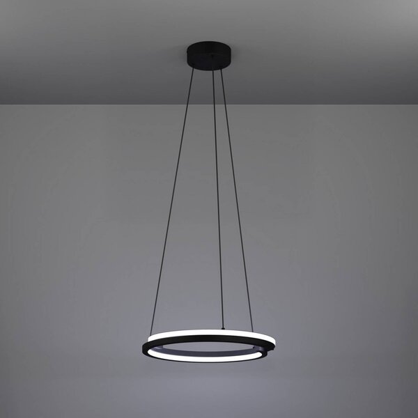 EGLO Lampa wisząca MEZZOMONTE, możliwość ściemniania, czarny, salon / jadalnia, metal