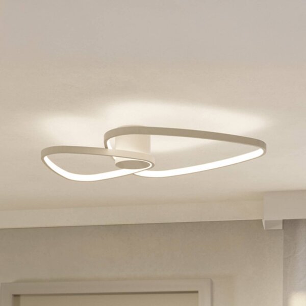 EGLO Lampa sufitowa LEPORANO, kremowy / amber, salon / jadalnia, metal