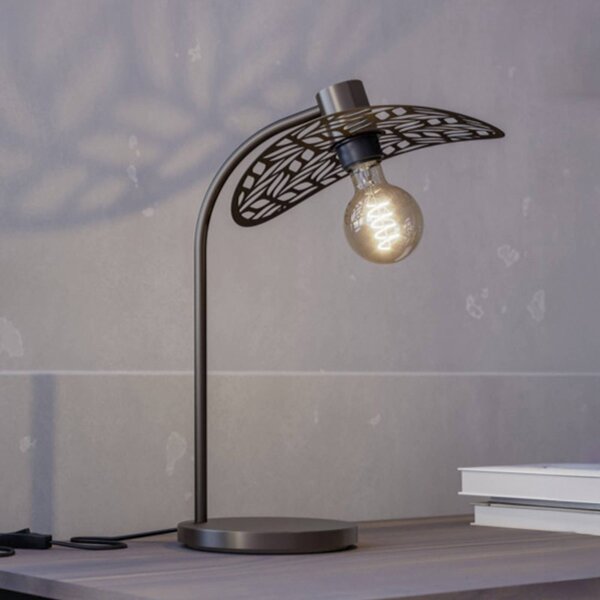 EGLO Lampa stołowa SWABY, brązowy / mosiężny, salon / jadalnia, metal
