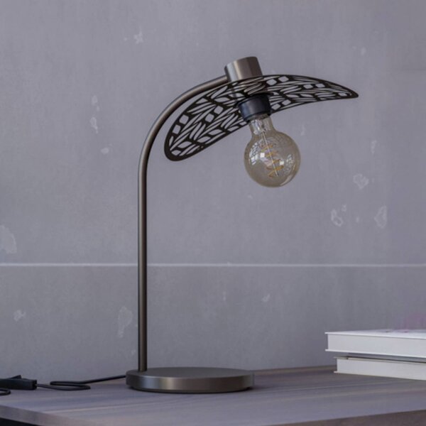 EGLO Lampa stołowa SWABY, brązowy / mosiężny, salon / jadalnia, metal