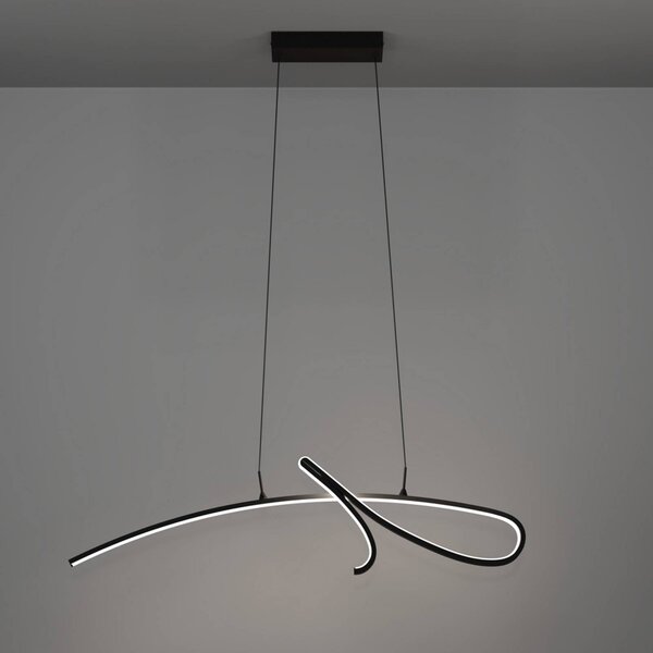 EGLO Lampa wisząca CARDONCITO, czarny, salon / jadalnia, metal