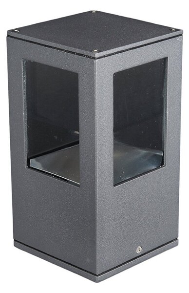Zewnętrzna Lampa Lucande, Nicola, czarny, taras, aluminium, nowoczesny