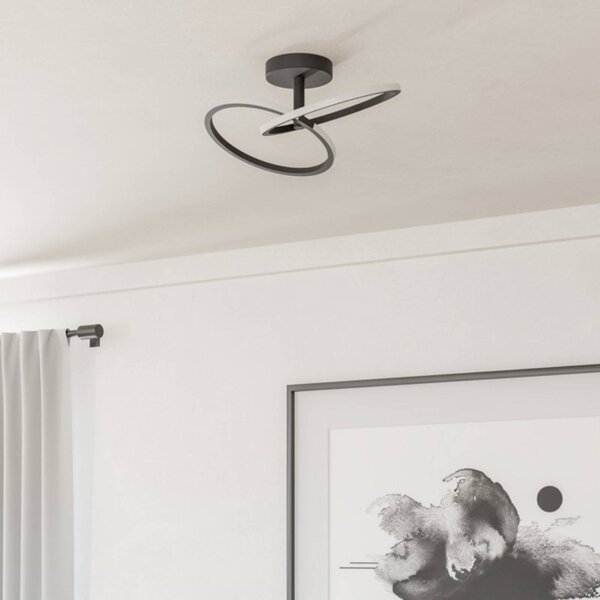 EGLO Lampa sufitowa CONGIUNTI, czarny, salon / jadalnia, metal