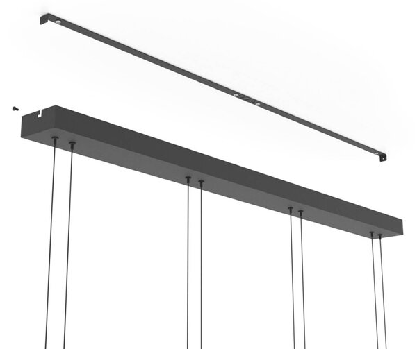 EGLO Lampa wisząca HORTUNAS, możliwość ściemniania, czarny, salon / jadalnia, szkło