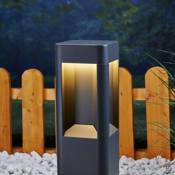 Zewnętrzna Lampa Lucande, ANNIKA, czarny, taras, metal, nowoczesny