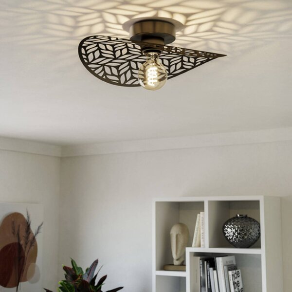 EGLO Lampa sufitowa SWABY, możliwość ściemniania, brązowy / mosiężny, salon / jadalnia, metal