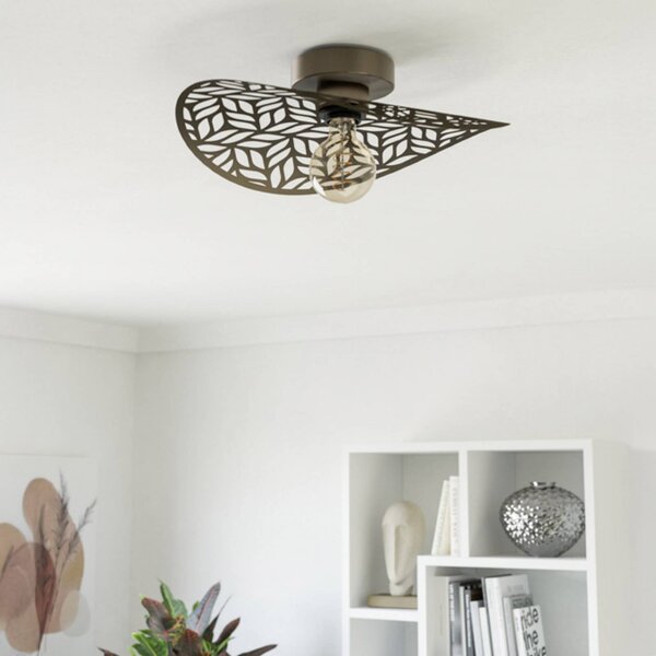 EGLO Lampa sufitowa SWABY, możliwość ściemniania, brązowy / mosiężny, salon / jadalnia, metal