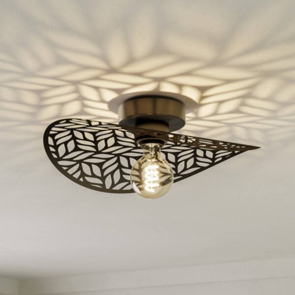 EGLO Lampa sufitowa SWABY, możliwość ściemniania, brązowy / mosiężny, salon / jadalnia, metal