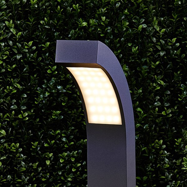 Zewnętrzna Lampa Lucande, LENNIK, czarny, taras, aluminium, nowoczesny