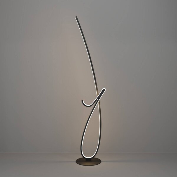 EGLO Lampa stojąca CARDONCITO, czarny, salon / jadalnia, metal