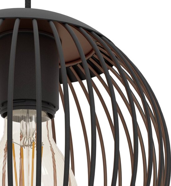EGLO Lampa wisząca ALMANZORA, możliwość ściemniania, czarny, salon / jadalnia, metal