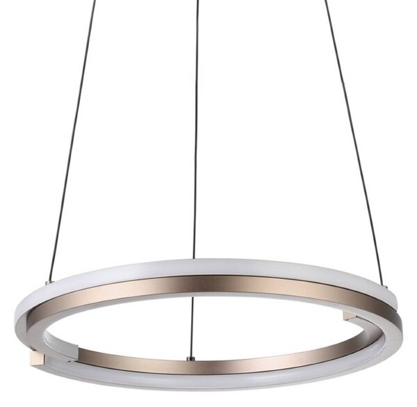 EGLO Lampa wisząca MEZZOMONTE, możliwość ściemniania, brązowy / mosiężny, salon / jadalnia, metal