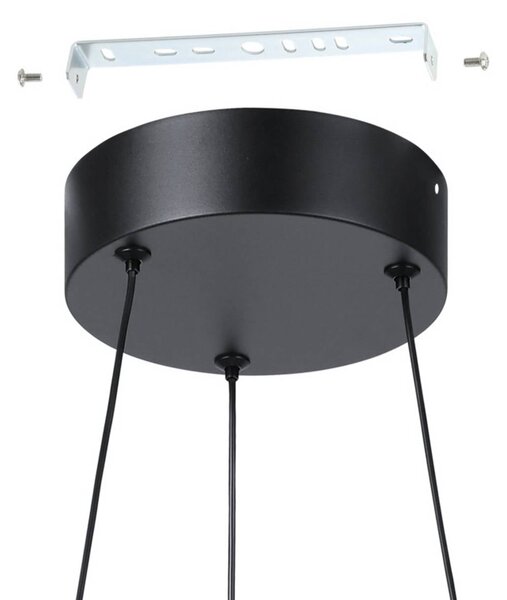 EGLO Lampa wisząca MEZZOMONTE, możliwość ściemniania, brązowy / mosiężny, salon / jadalnia, metal