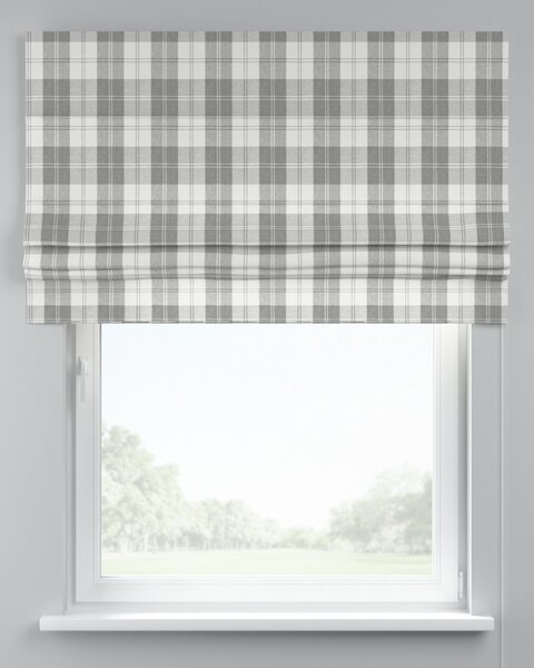 Roleta rzymska Padva kolor szary tkanina strukturalna, wzorzysta