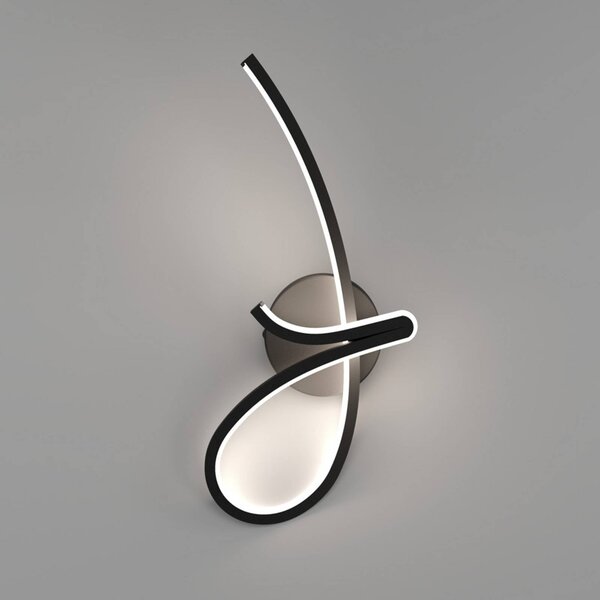 Kinkiet LED EGLO CARDONCITO, czarny, wysokość 44 cm, CCT