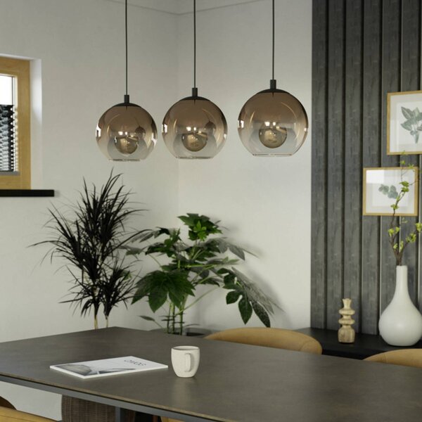EGLO Lampa wisząca ARISCANI 1, możliwość ściemniania, miedziany, salon / jadalnia, szkło