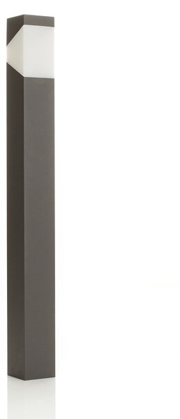 Zewnętrzna Lampa Lucande, Kiran, ściemnialny, czarny, taras, aluminium, nowoczesny