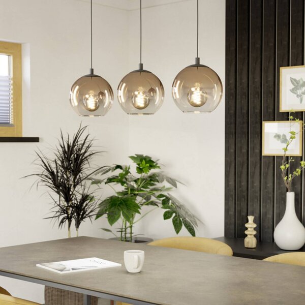 EGLO Lampa wisząca ARISCANI 1, możliwość ściemniania, miedziany, salon / jadalnia, szkło