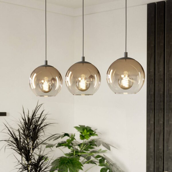 EGLO Lampa wisząca ARISCANI 1, możliwość ściemniania, miedziany, salon / jadalnia, szkło