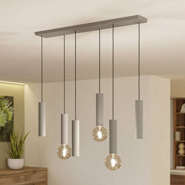 EGLO Lampa wisząca FARIOLO, możliwość ściemniania, kremowy / amber, salon / jadalnia, metal