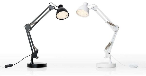 Lampa Stołowa Halo Design, czarny, gabinet | pracownia, aluminium