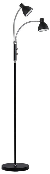 Lampa Podłogowa Halo Design, czarny, salon, metal