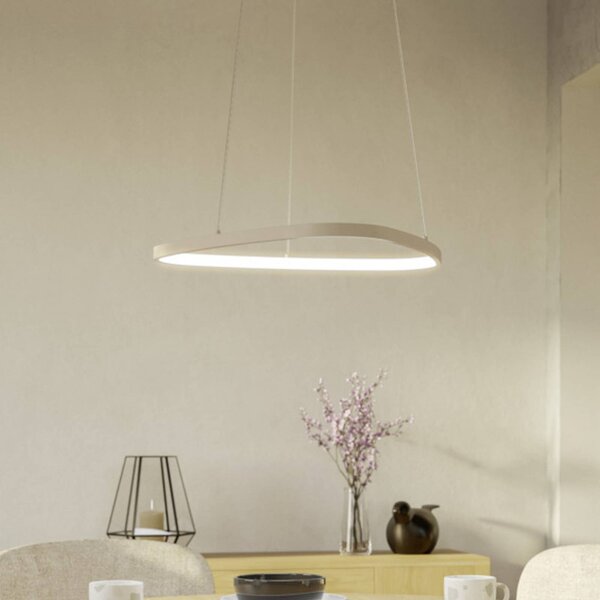 EGLO Lampa wisząca LEPORANO, kremowy / amber, salon / jadalnia, metal