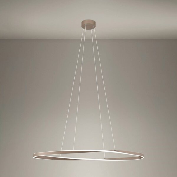 EGLO Lampa wisząca CAMEROTA, możliwość ściemniania, brązowy / mosiężny, salon / jadalnia, metal