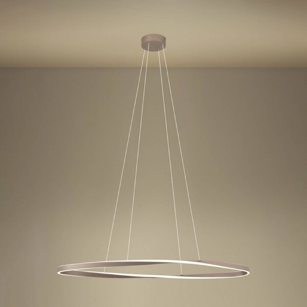 EGLO Lampa wisząca CAMEROTA, możliwość ściemniania, brązowy / mosiężny, salon / jadalnia, metal