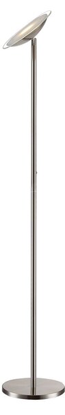 Lampa Podłogowa Lindby, MALEA, ściemnialny, metaliczny, salon, metal, nowoczesny