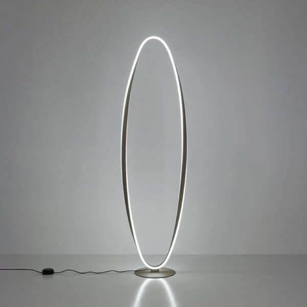 EGLO Lampa stojąca CAMEROTA, możliwość ściemniania, kremowy / amber, salon / jadalnia, metal